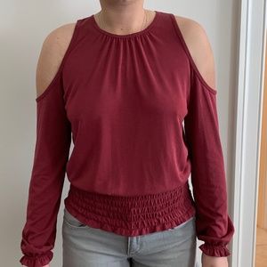 A&F Cold Shoulder Top